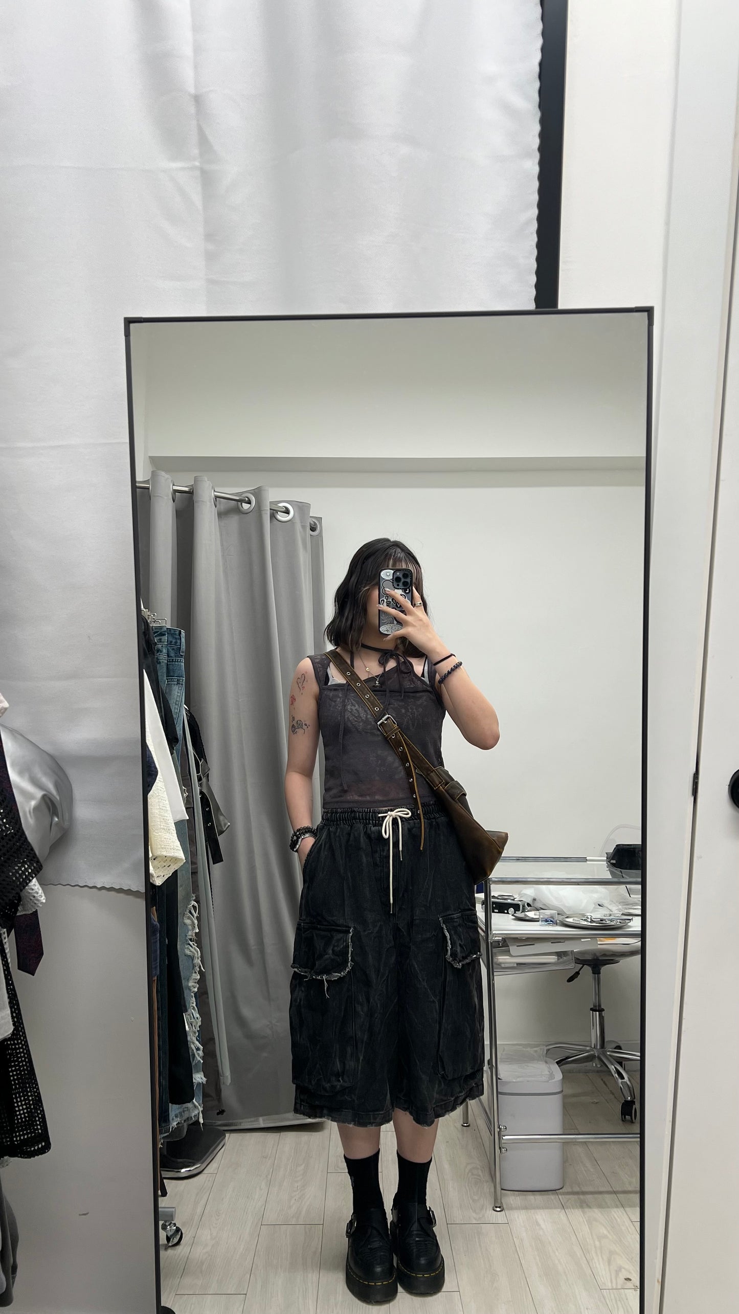 See-through Veiled Flower Top