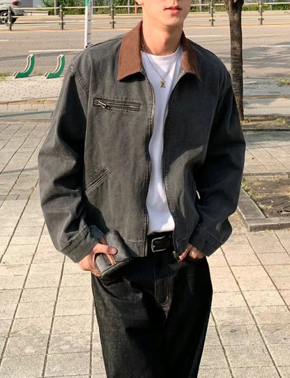 Vintage Crop Work Jacket