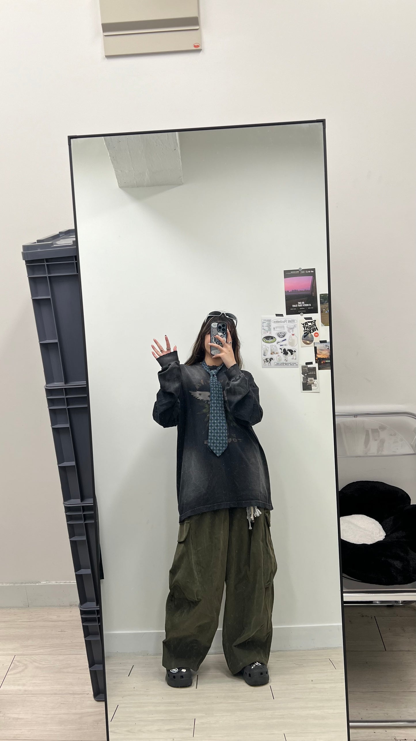 Corduroy Cargo Balloon Pants