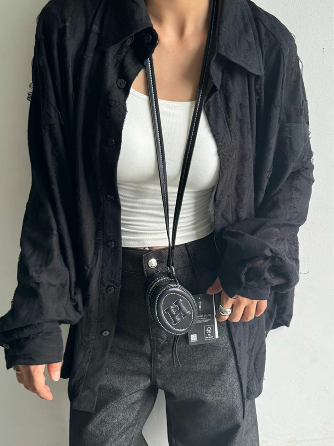 Damaged Long-sleeve Shirt