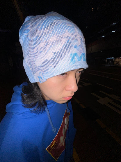 Cybersculpture Printed Beanie