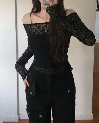 Lace Off-shoulder Top (預訂)