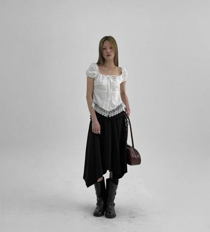 Two-ways Lace Blouse