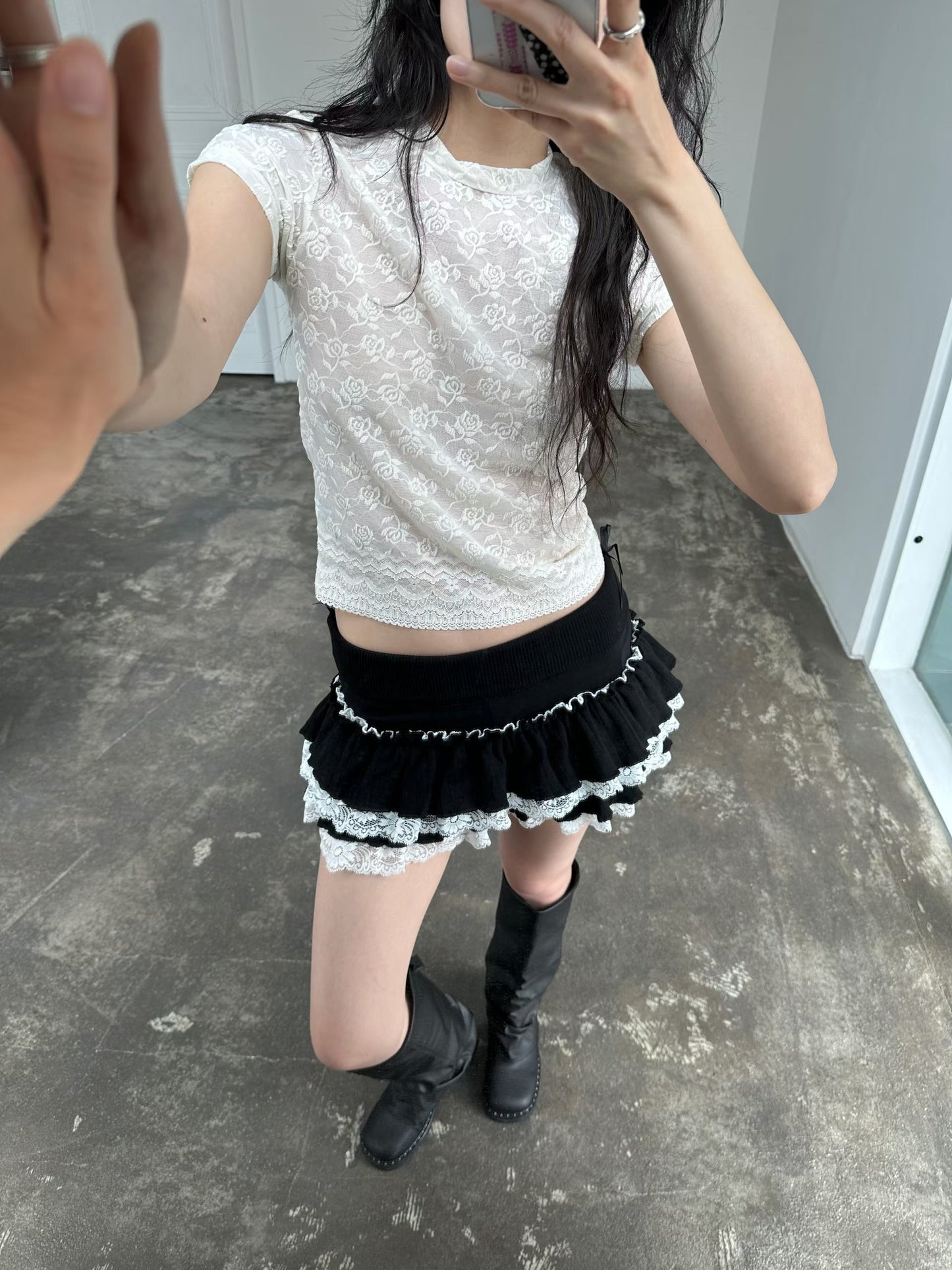 Scarlet See-through Top
