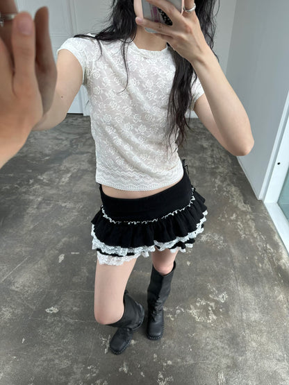 Scarlet See-through Top