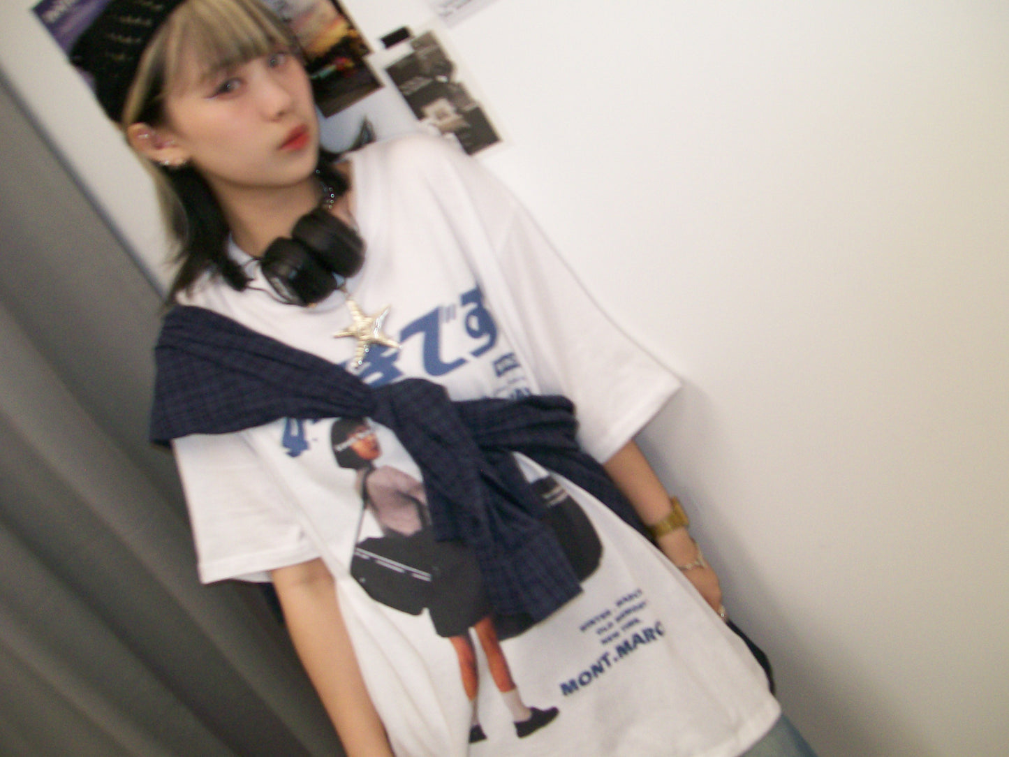 Veiled Checkered Long-sleeve Shirt （預訂）