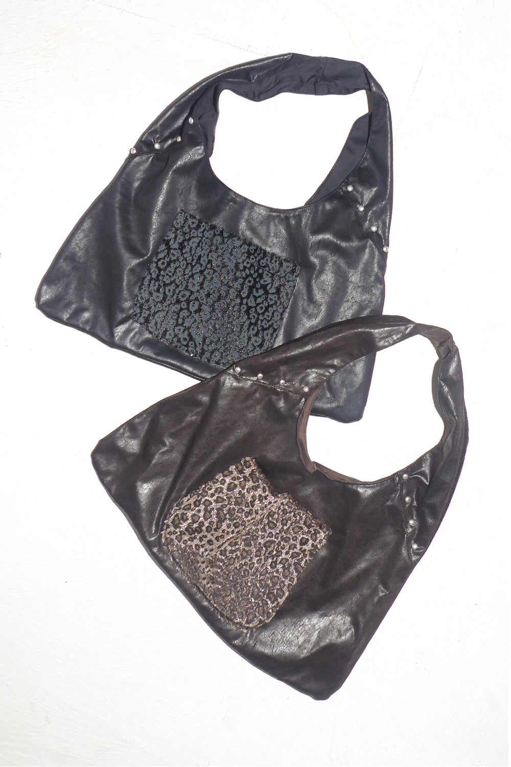 Leopard Leather Shoulder Bag