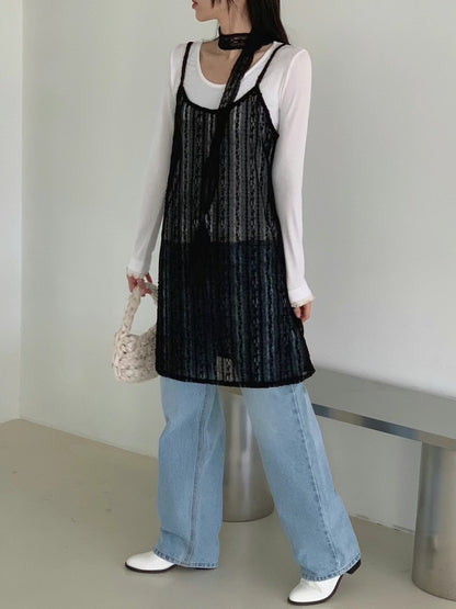 Lace OPS & Scarf Set