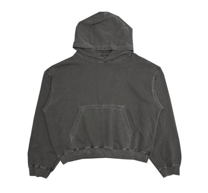 Dying Washed Short-cut Hoodie