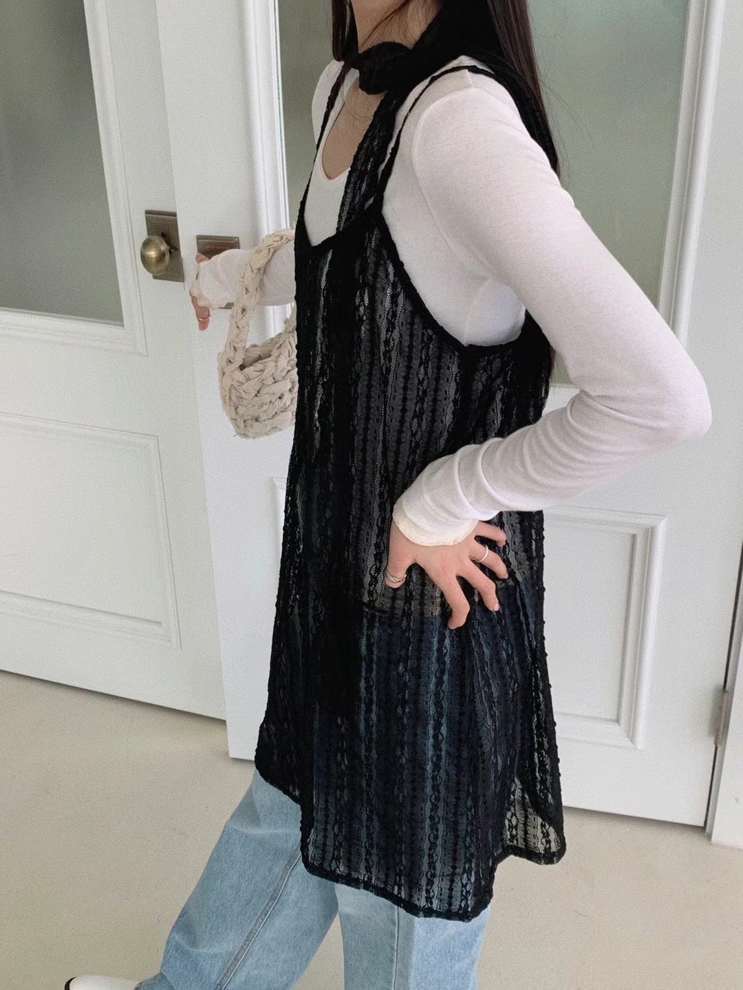 Lace OPS & Scarf Set