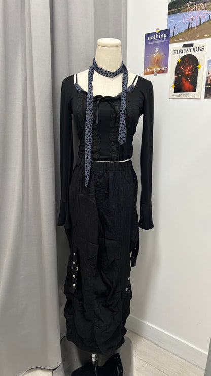 Square Lace Crop Top