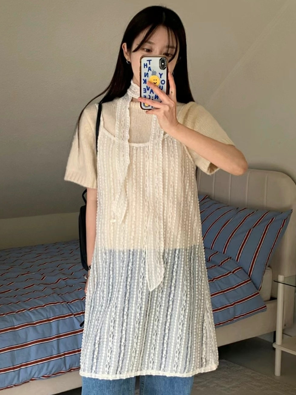 Lace OPS & Scarf Set