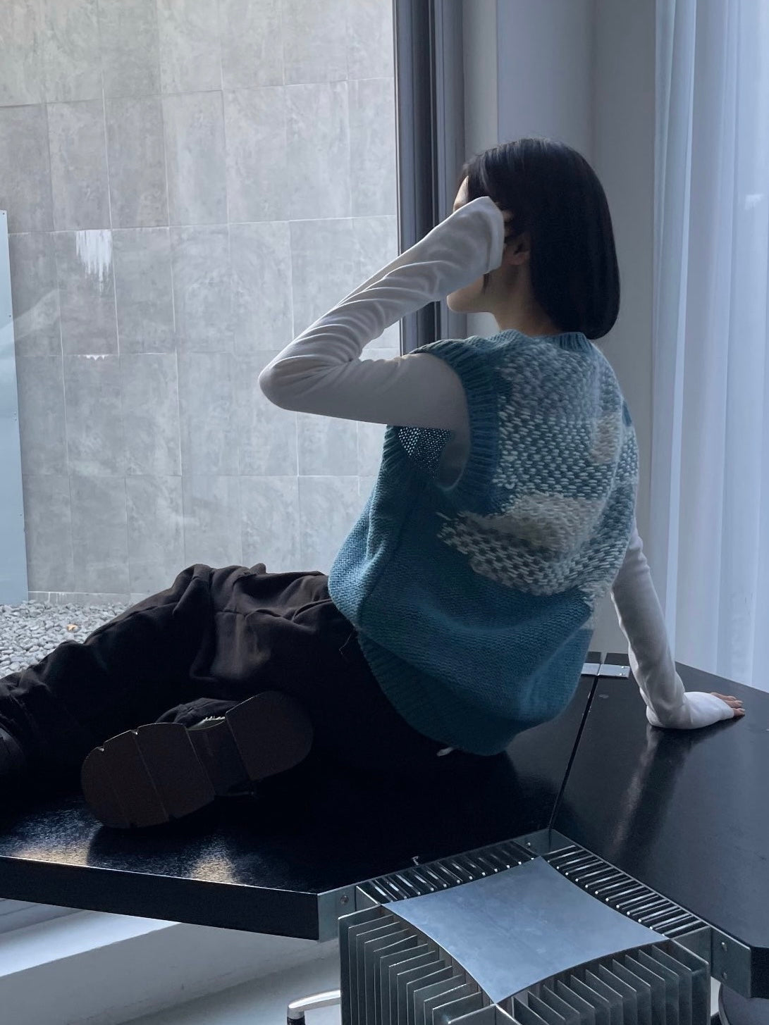 Wood Bridge Knit Vest