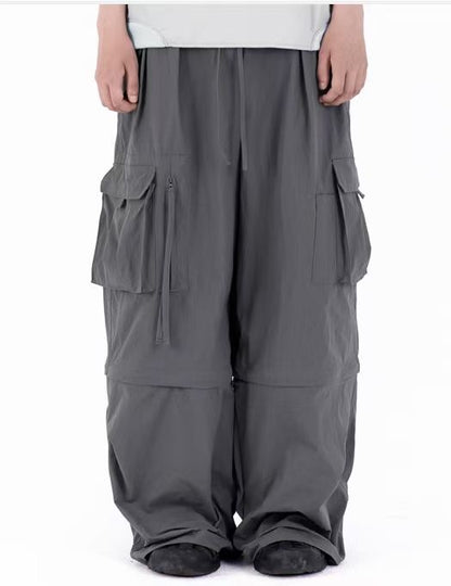 Two-ways Nylon Cargo Pants