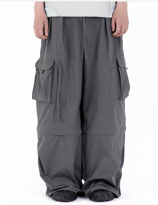 Two-ways Nylon Cargo Pants
