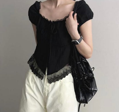 Two-ways Lace Blouse