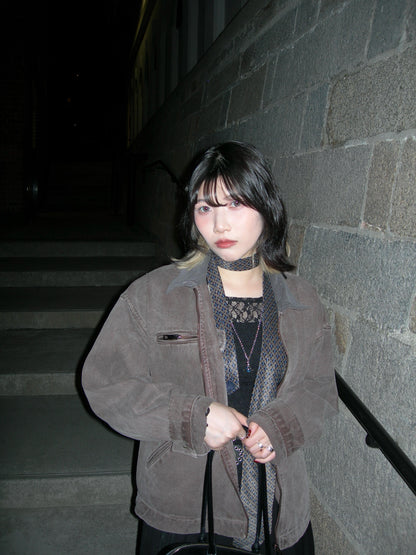 Vintage Crop Work Jacket