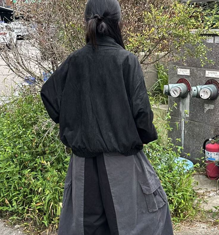 Suede Double Zipper Jacket