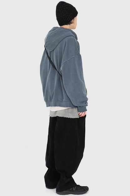 Vintage Dying Zip-Up Hoodie