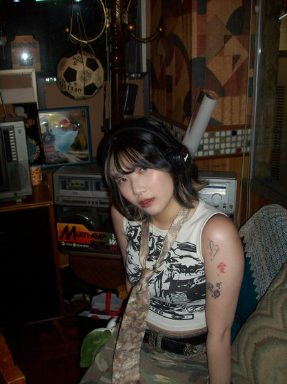 Camouflage Pattern A-line Skirt