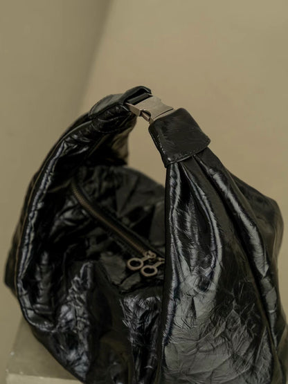 Two-ways Wrinkle Buckle Bag