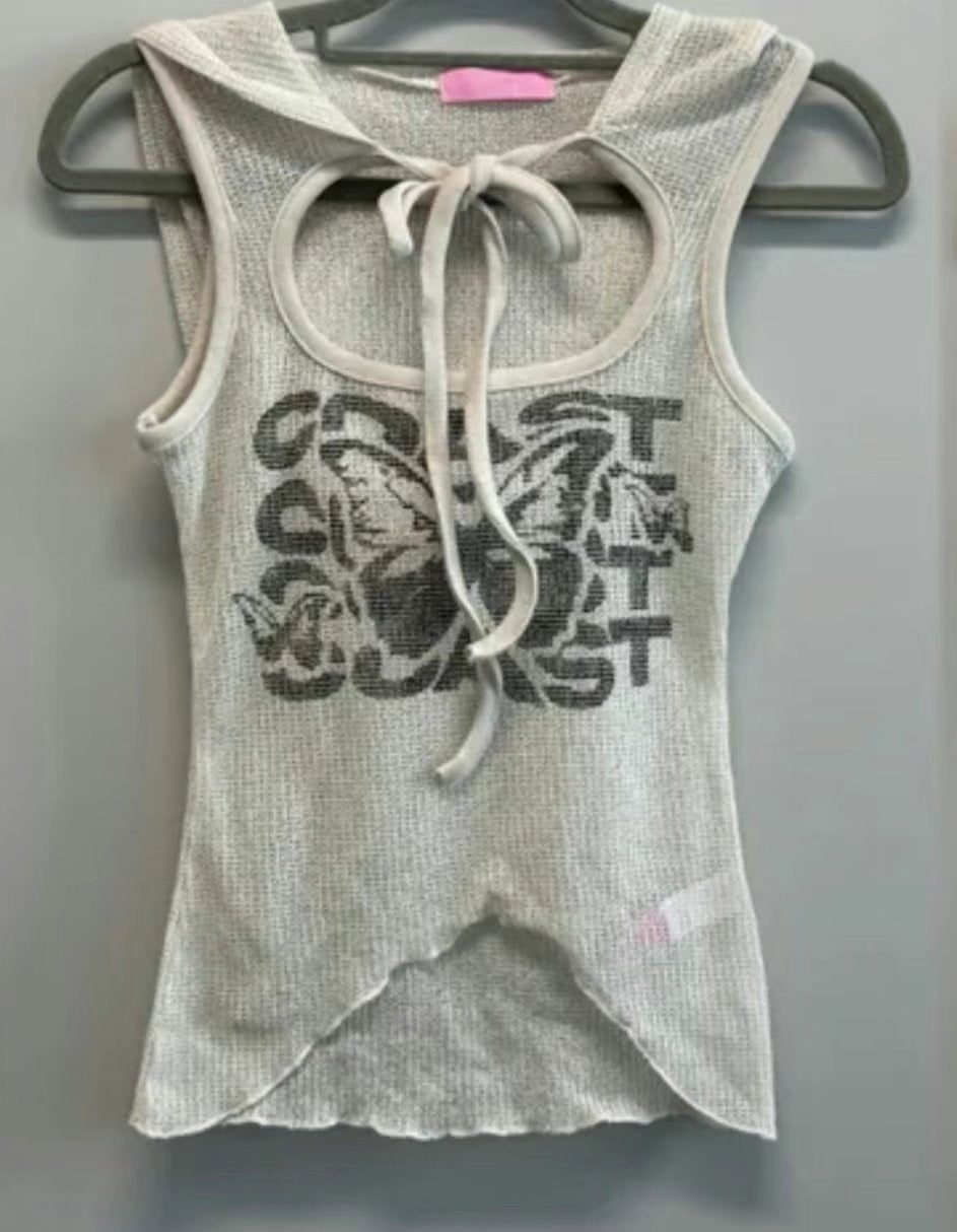 Asymmetrical Hoodie Top