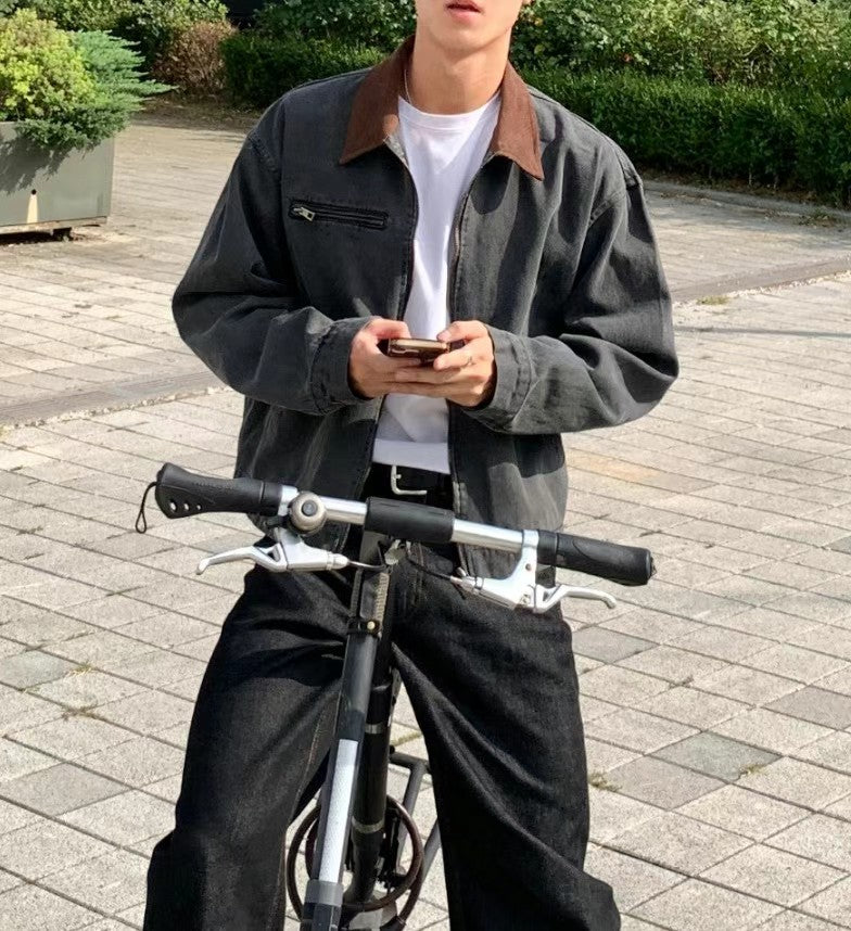 Vintage Crop Work Jacket