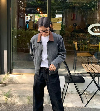 Vintage Crop Work Jacket