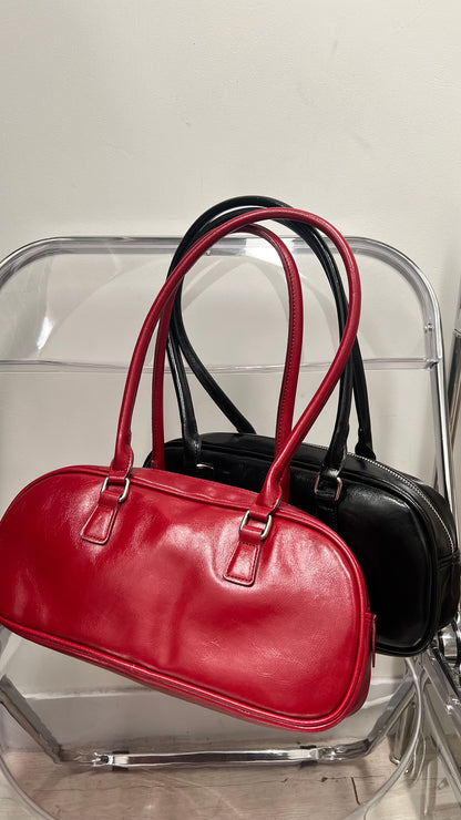 Leather Baguette Bag