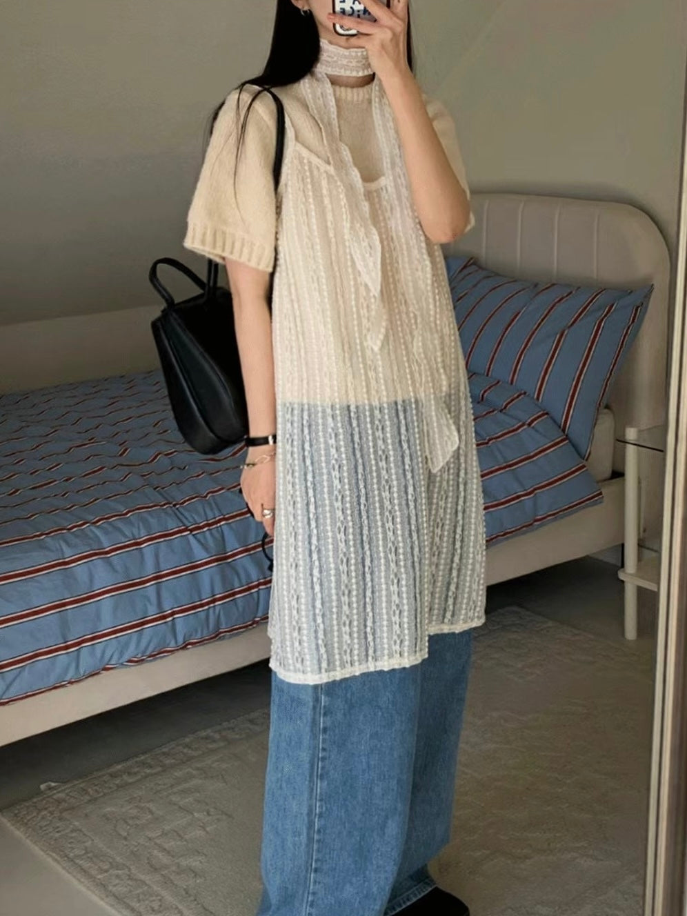 Lace OPS & Scarf Set