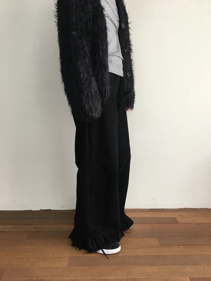 Ruffle Wide Pants
