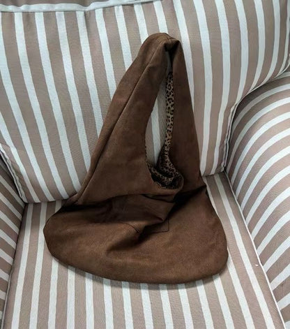 Double-sided Leopard Shoulder Bag