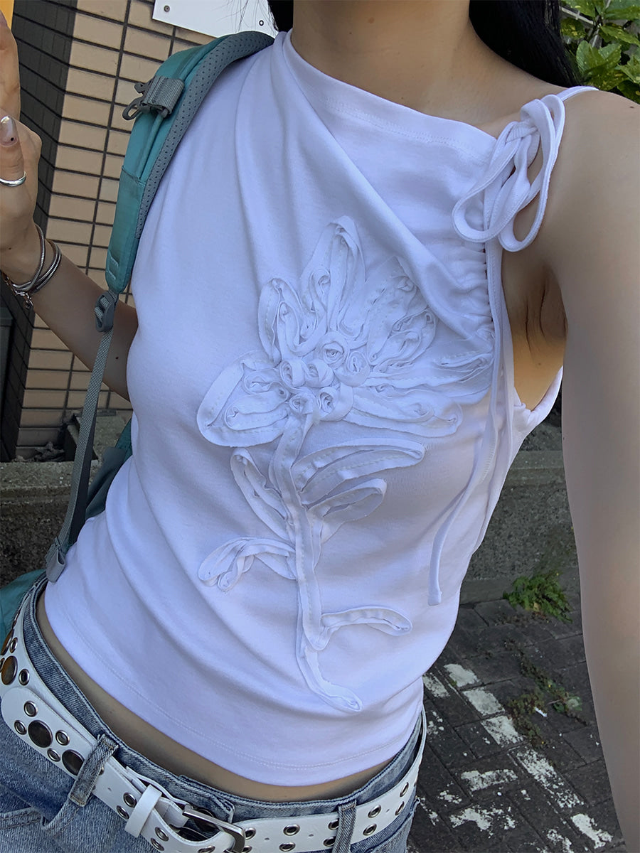 Artistic Unbalance Sleeveless Top