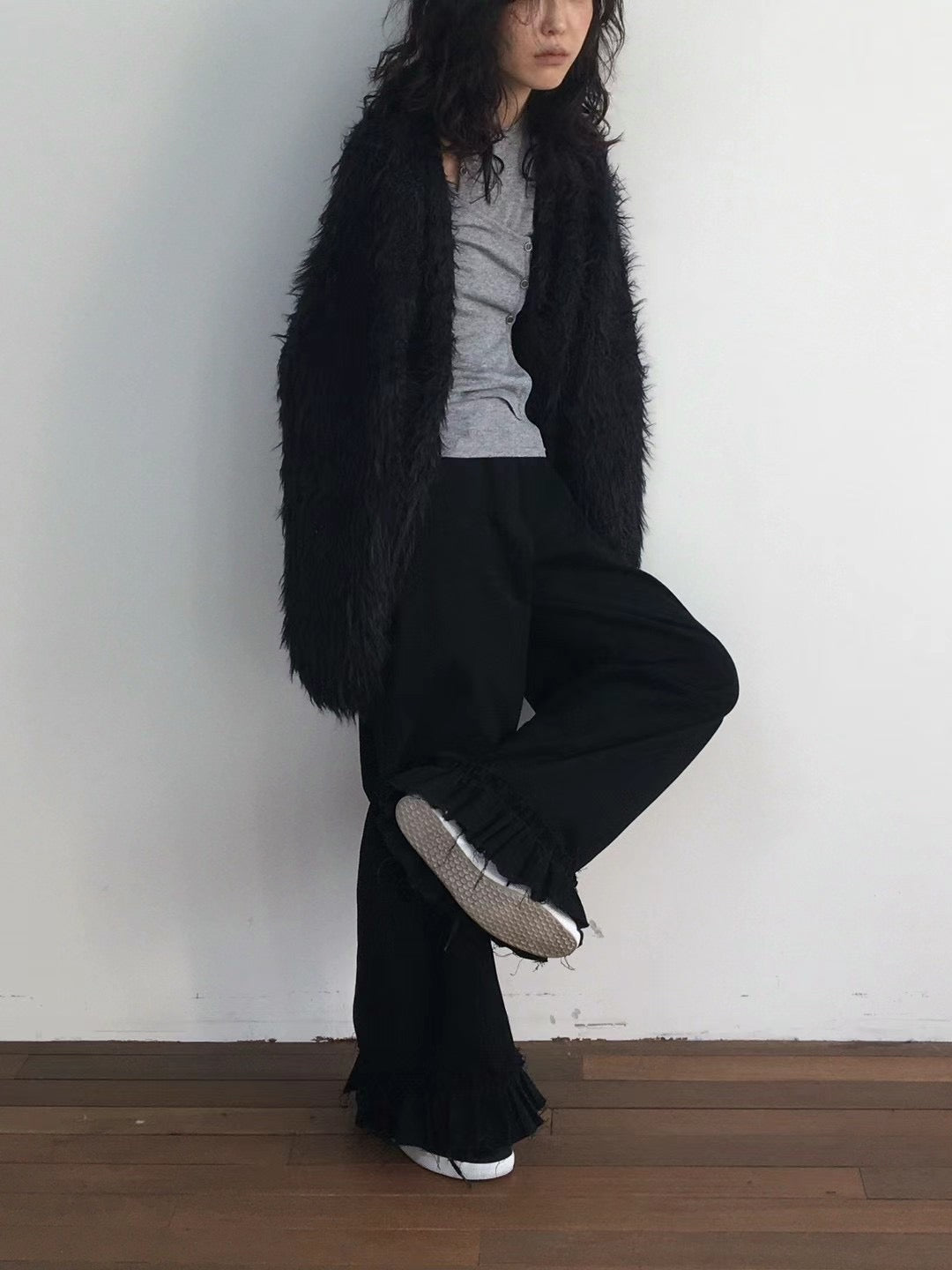 Ruffle Wide Pants