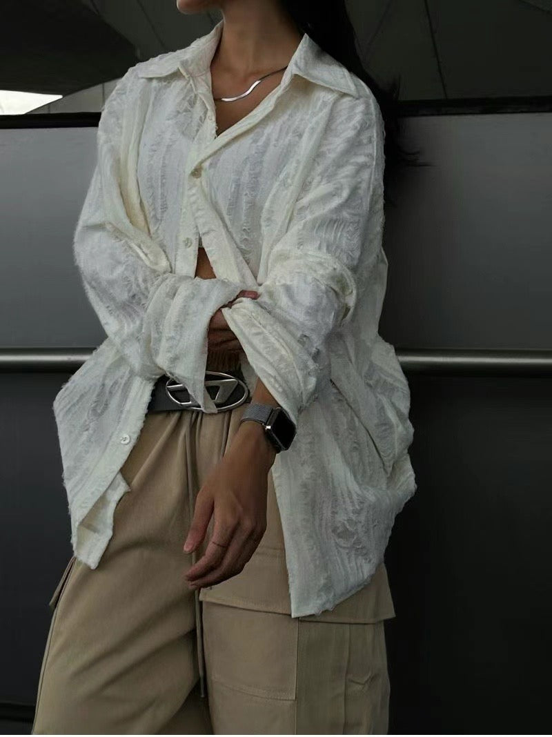Damaged Long-sleeve Shirt