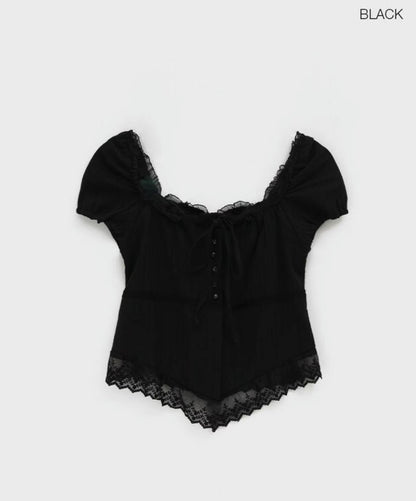 Two-ways Lace Blouse