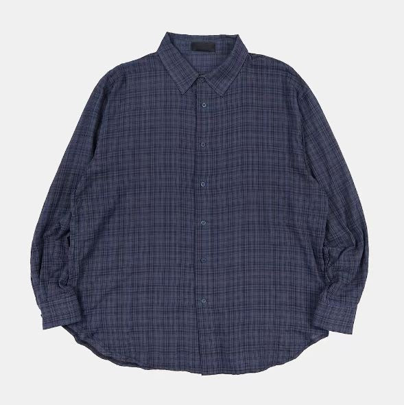 Veiled Checkered Long-sleeve Shirt （預訂）