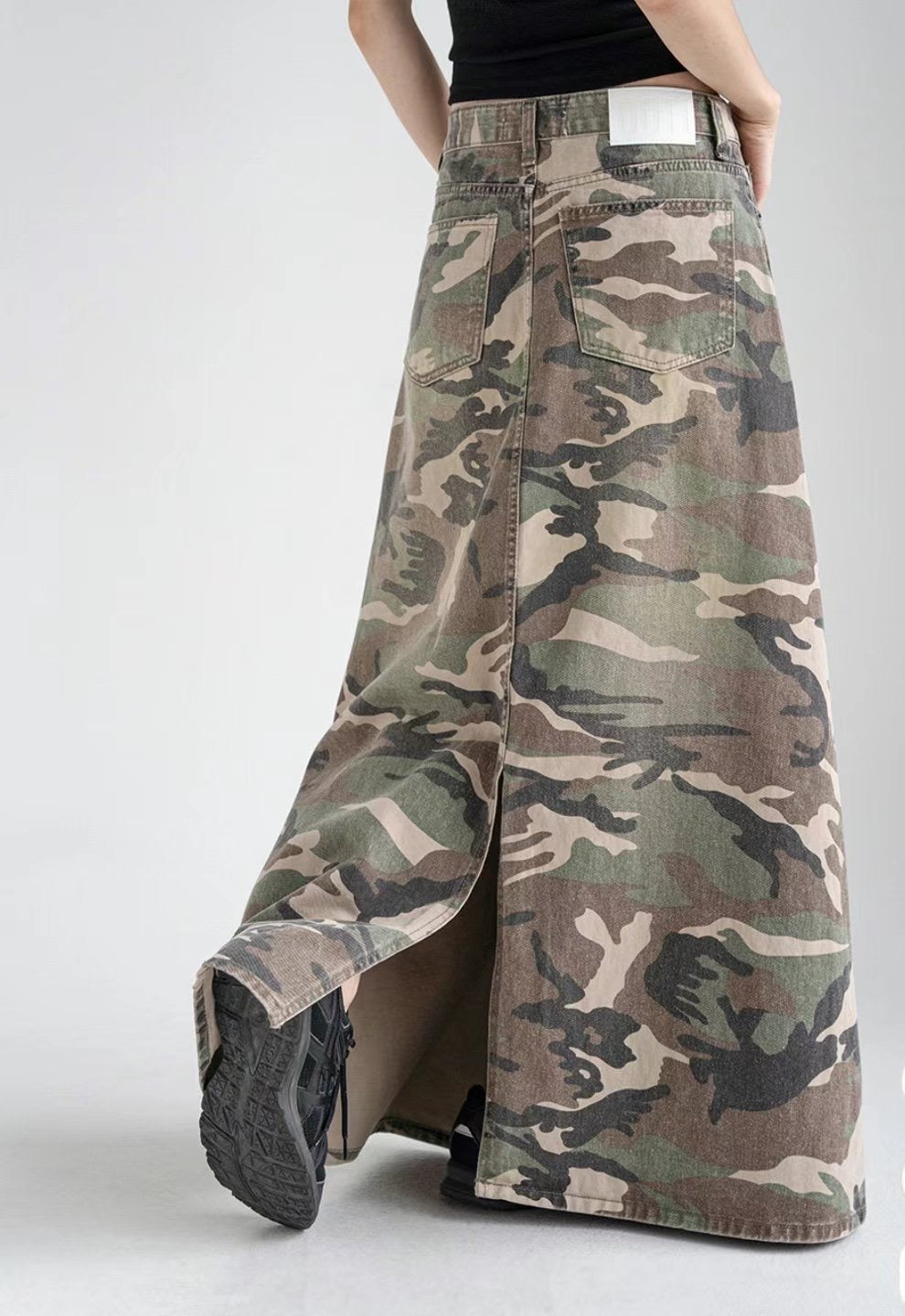Camouflage Pattern A-line Skirt