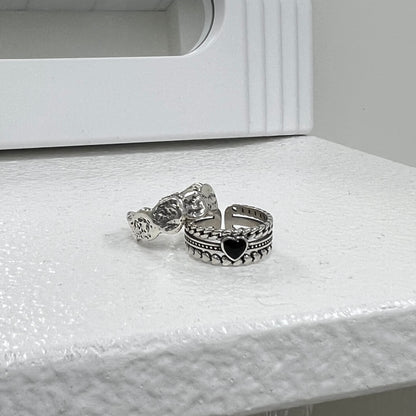 Black Heart Ring