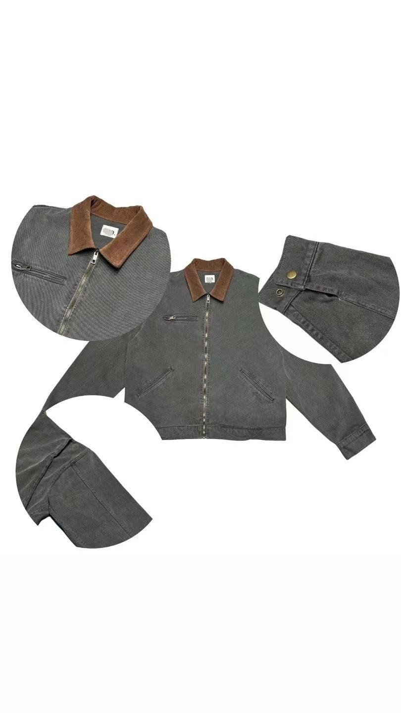 Vintage Crop Work Jacket