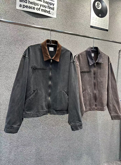 Vintage Crop Work Jacket