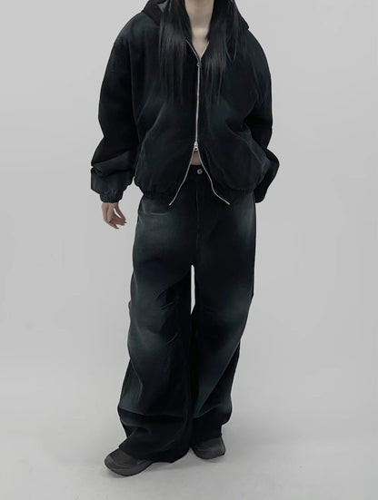 Washed Corduroy Wide Pants