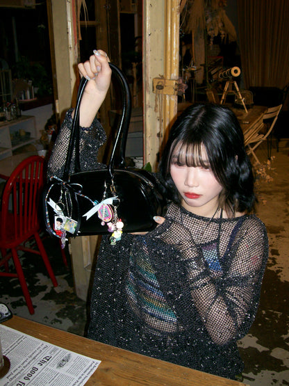 Leather Baguette Bag