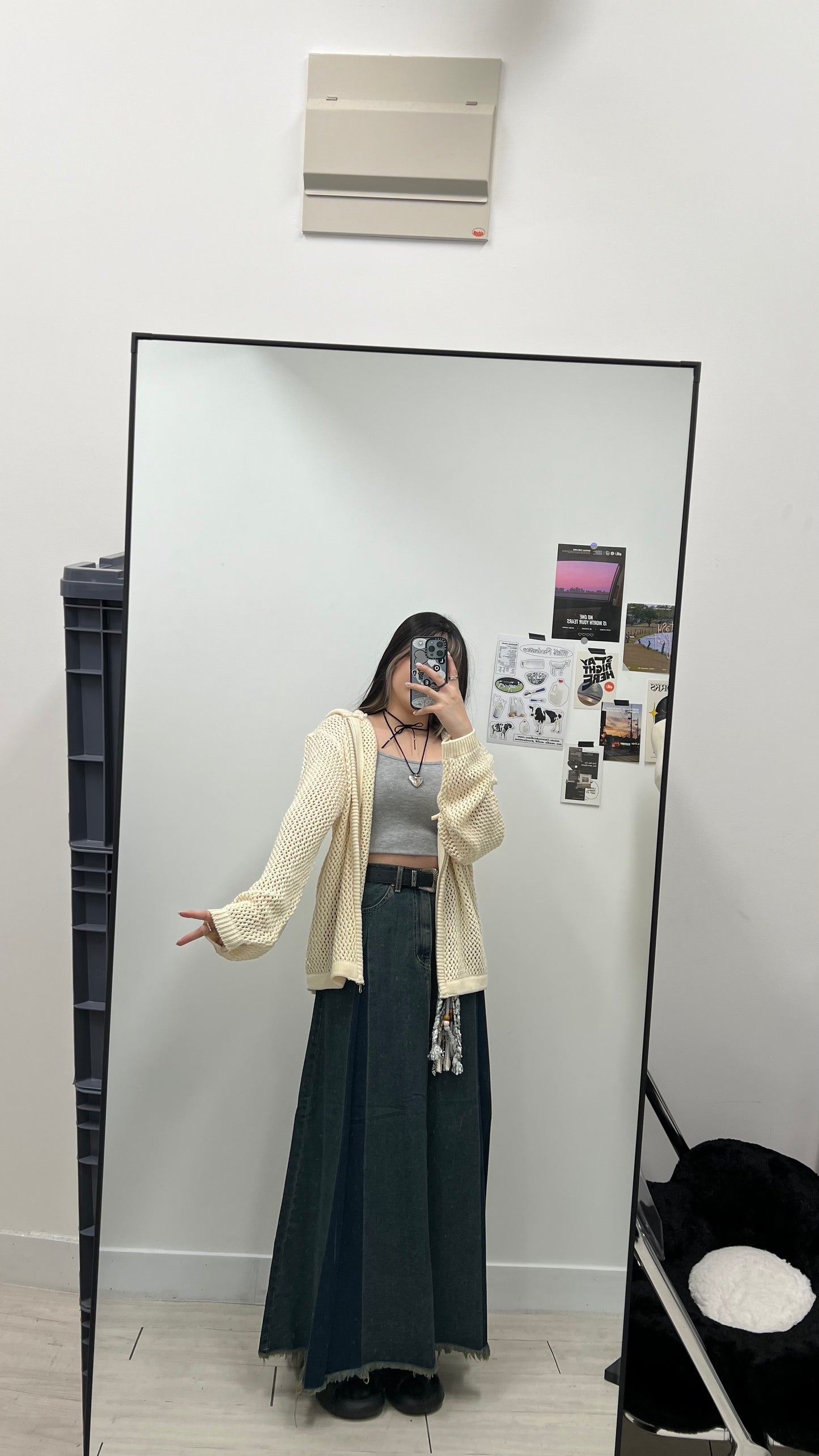 Two-ways Zipper Mesh Hoodie