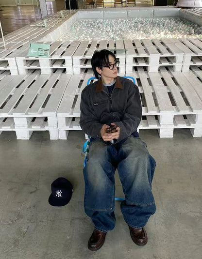 Vintage Crop Work Jacket