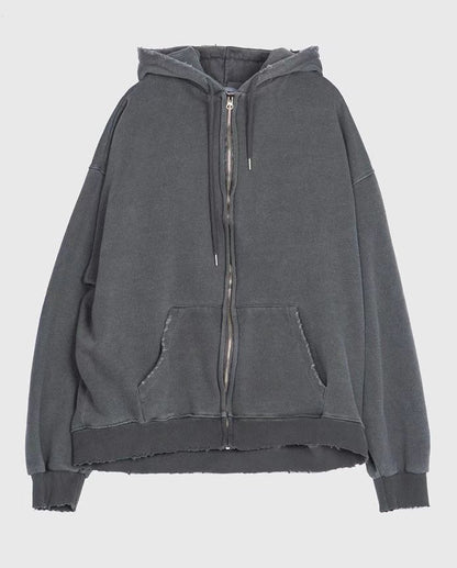 Vintage Dying Zip-Up Hoodie