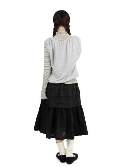 Milky Frill Flare Skirt