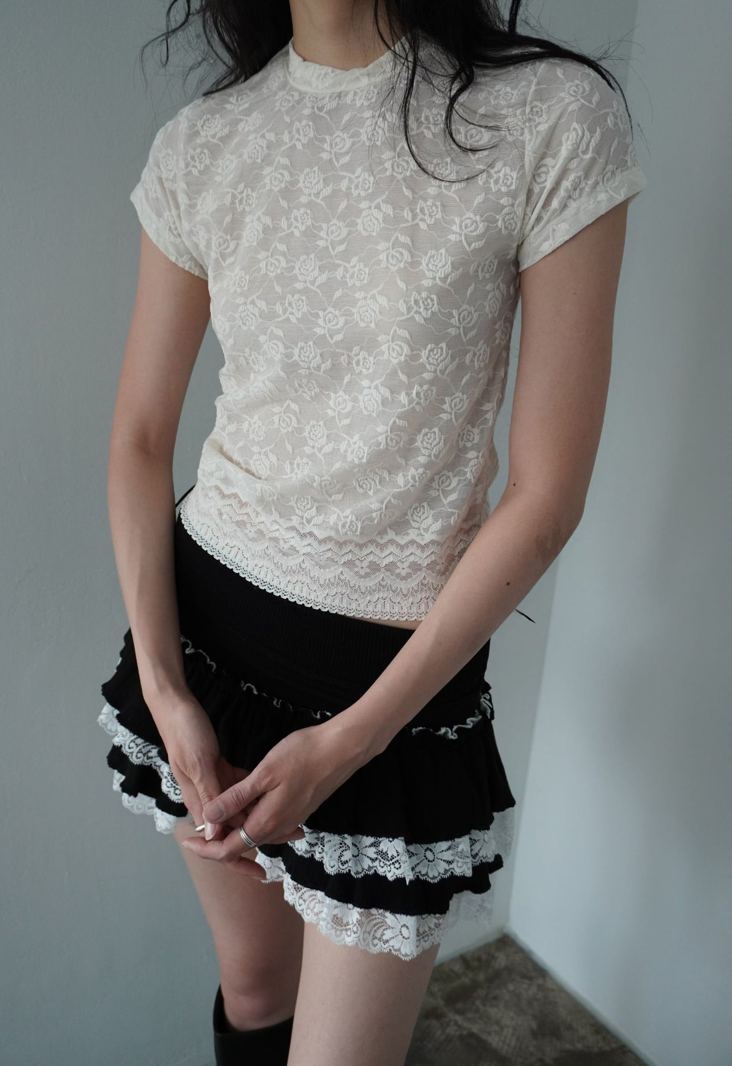 Scarlet See-through Top
