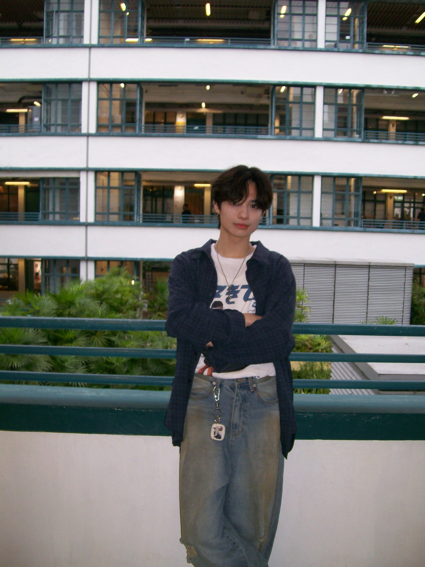 Veiled Checkered Long-sleeve Shirt （預訂）