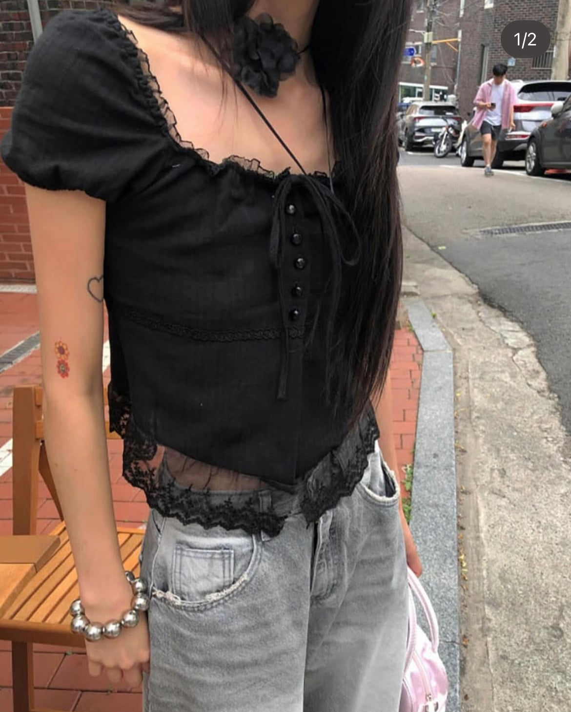 Two-ways Lace Blouse